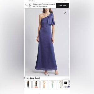 Sachin & Babi Cobalt Gown